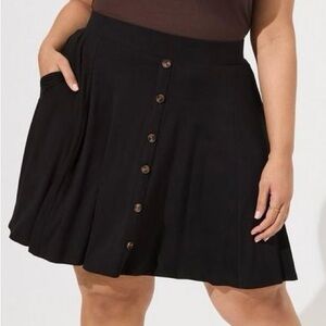 4X Torrid Mini Super Soft Button-Up Skirt